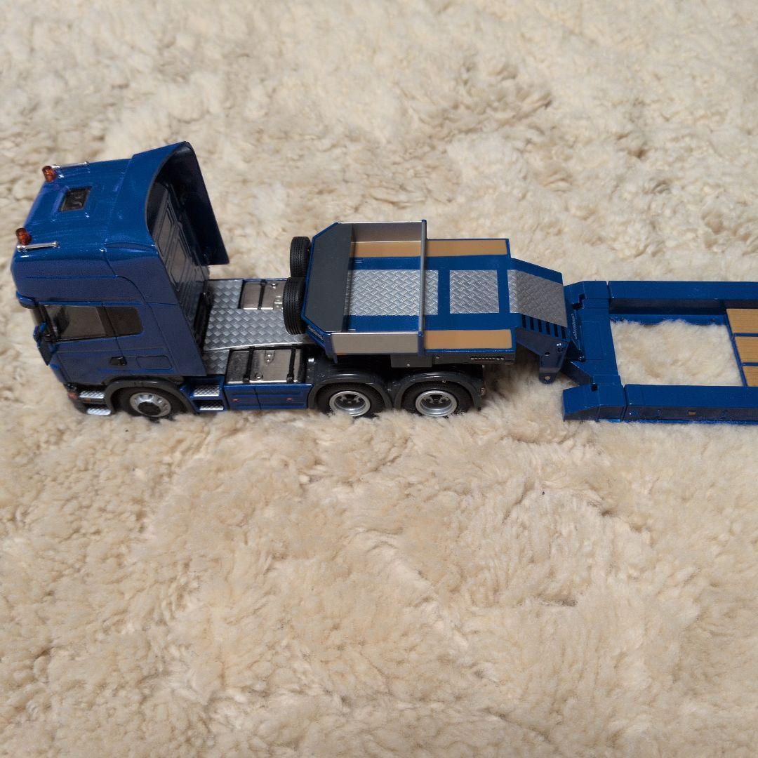 青 トレーラー ミニカー 6ホイール