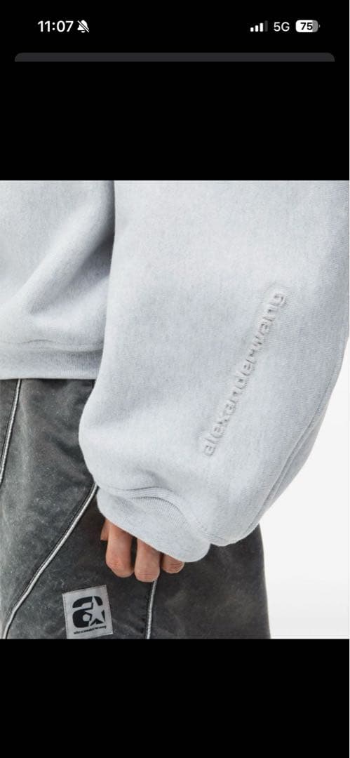 Alexander Wang ロゴスウェットシャツ トレーナー 登坂広臣 ØMI