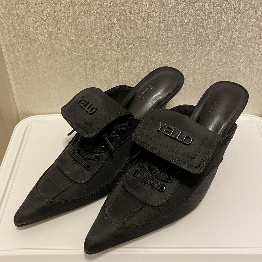 【YELLO】 NOIR SNEAKER MULES