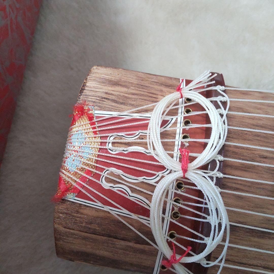 値下げ　ミニお琴　13弦　約42㌢短琴　お琴の手引き付き　弾いて学ぶ　実用品