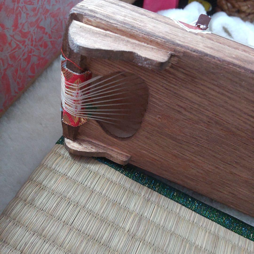 値下げ　ミニお琴　13弦　約42㌢短琴　お琴の手引き付き　弾いて学ぶ　実用品