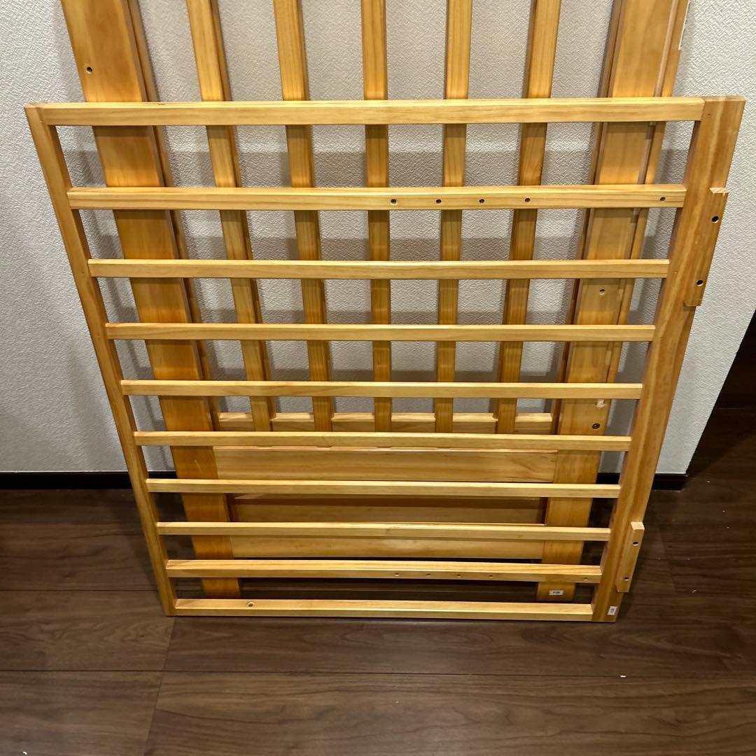 gl.k　美品　【手渡し限定】カトージ　ハイシートミニベッド　ナチュラル