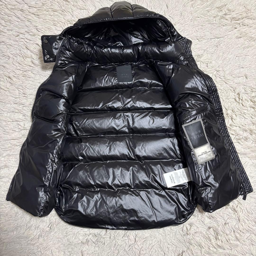 未使用 TATRAS POSEIDONE ダウンベスト ブラック 01 フード