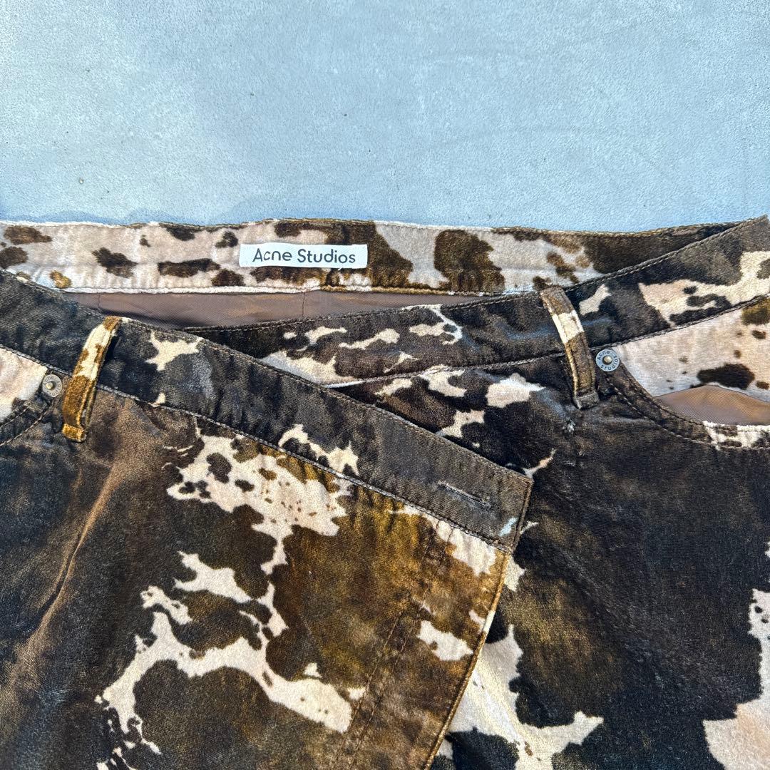 【Acne studios】アニマル柄巻きスカート