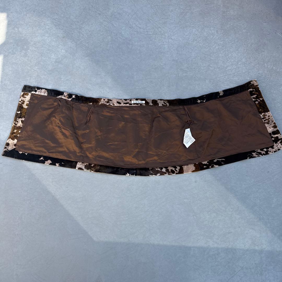 【Acne studios】アニマル柄巻きスカート