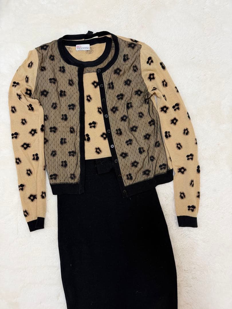 RED VALENTINO アンサンブル　ヒョウ柄　XS