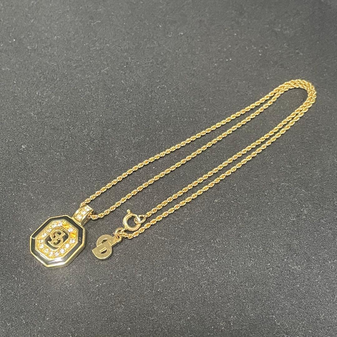 Christian Dior　ディオール　ネックレス　ペンダント　ラインストーン