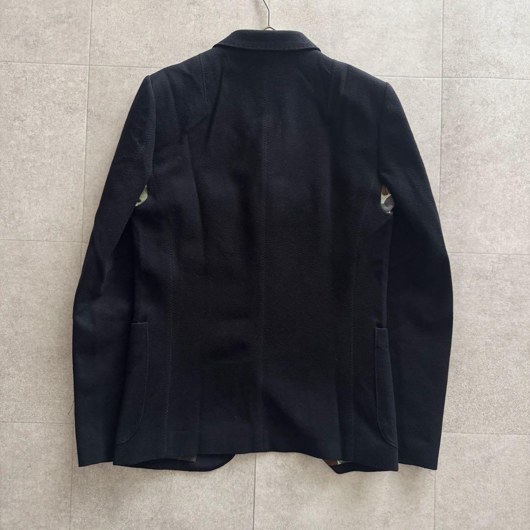 ジュンヤワタナベマン　AD2010　ジャケット　S　カシミヤ混　紺　金ボタン