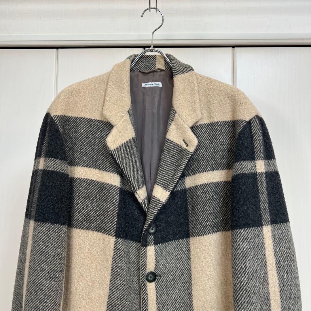 EMPORIO ARMANI 90s 大柄チェック テーラードジャケット