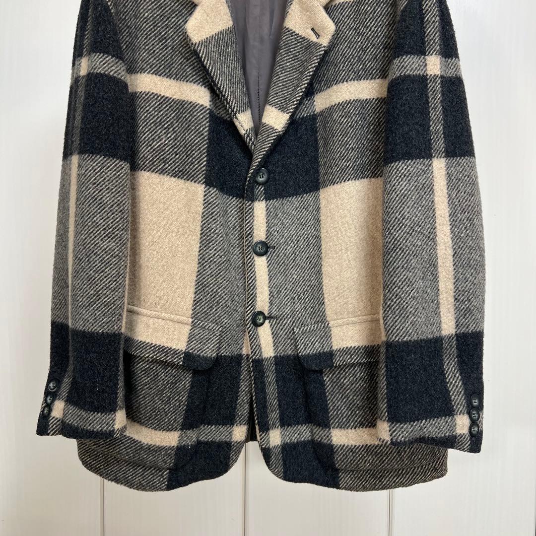EMPORIO ARMANI 90s 大柄チェック テーラードジャケット