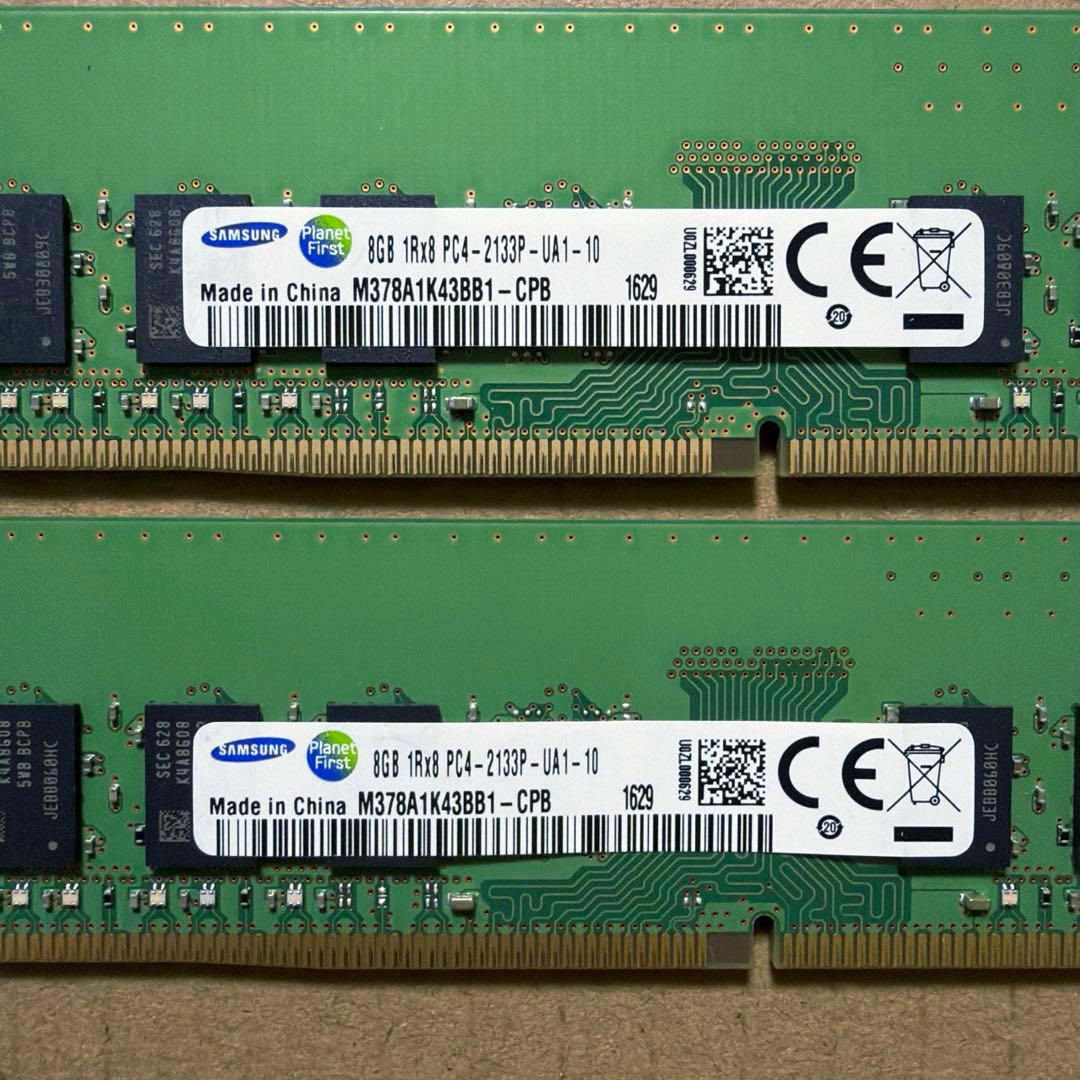 [26] デスクトップ PC メモリ8GBx2(16GB) DDR4 2133