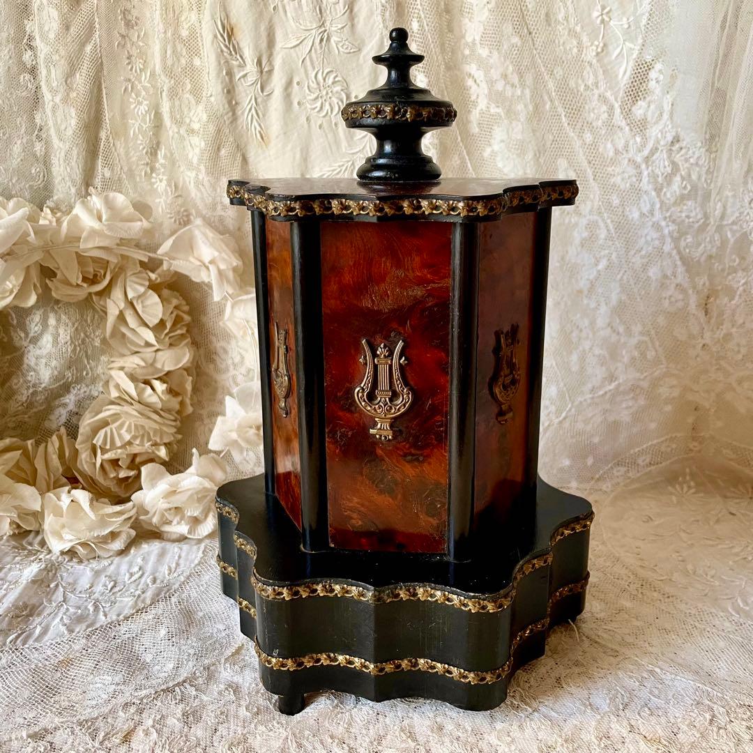 【レア】シガーセラー　葉巻ケース19世紀末フランスアンティーク　ナポレオン三世