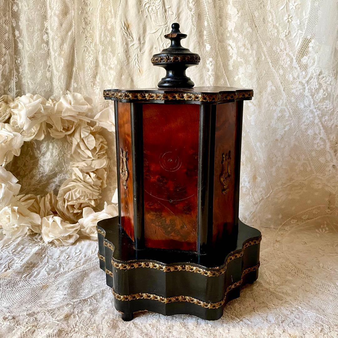 【レア】シガーセラー　葉巻ケース19世紀末フランスアンティーク　ナポレオン三世