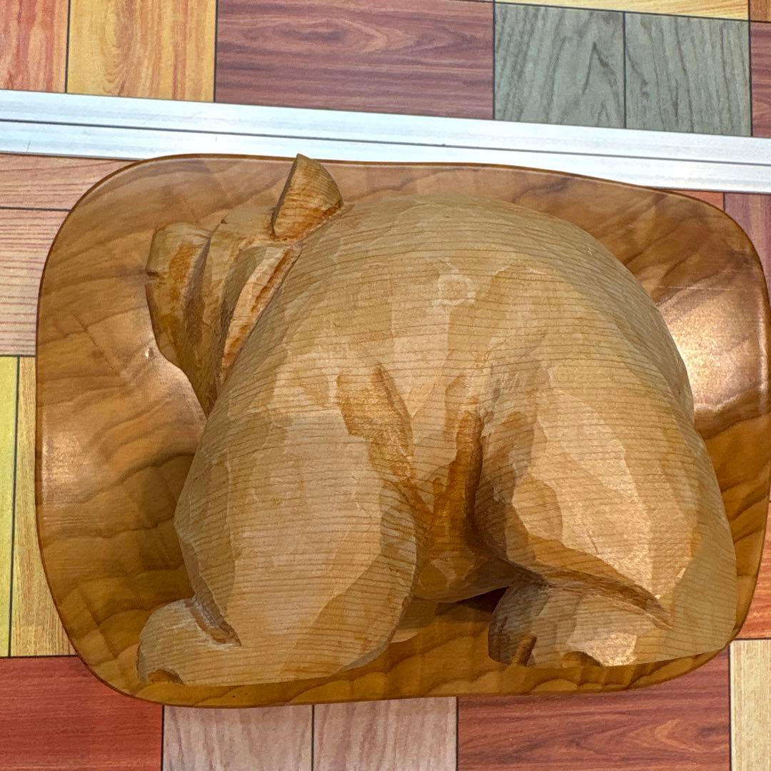 八雲　木彫り熊　レア　ぶさ可愛い