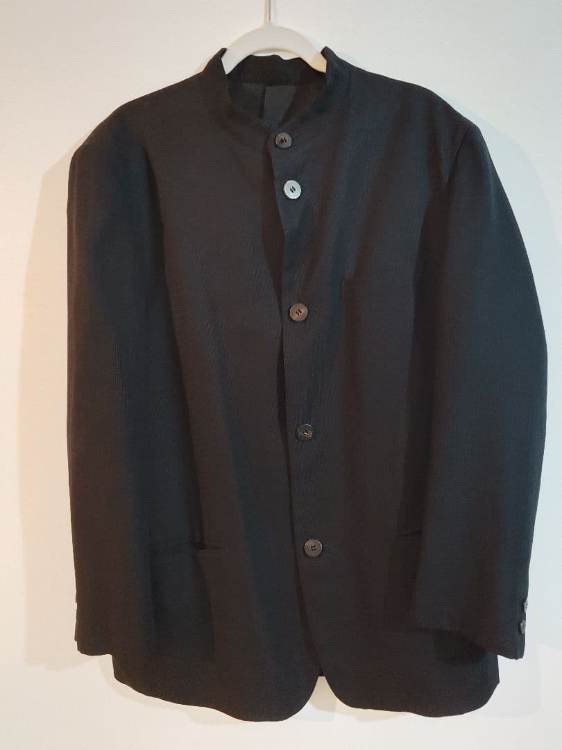 【美品】ISSEY MIYAKE ノーカラージャケット L