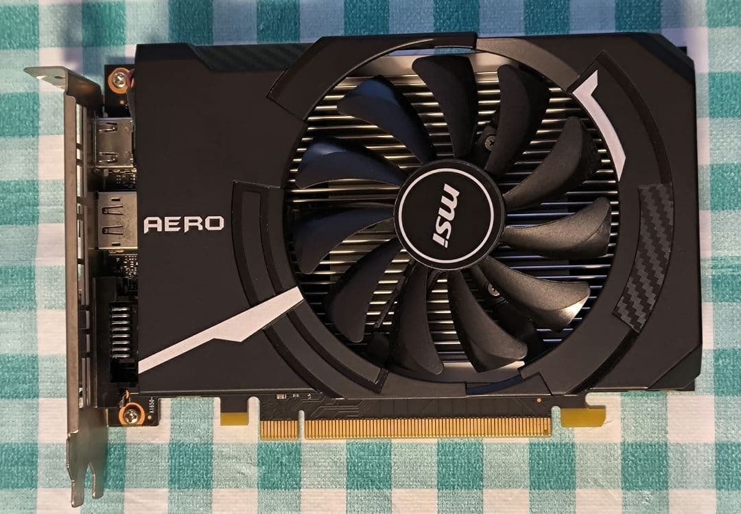 MSI GeForce GTX 1650 AERO ITX 4G OC。