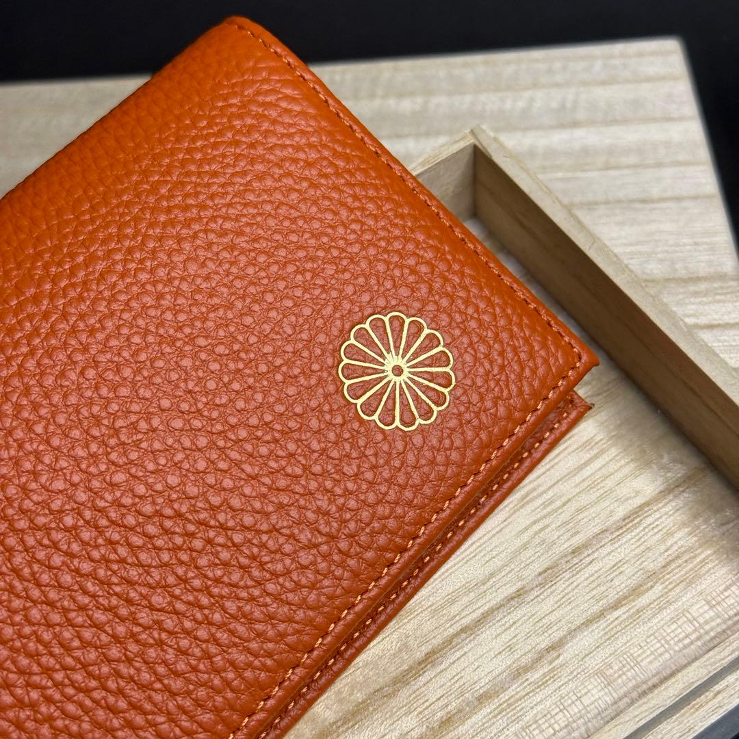 TAKU:皇居 限定 長財布 オレンジ色 貴重 新品未使用 プレゼント用に
