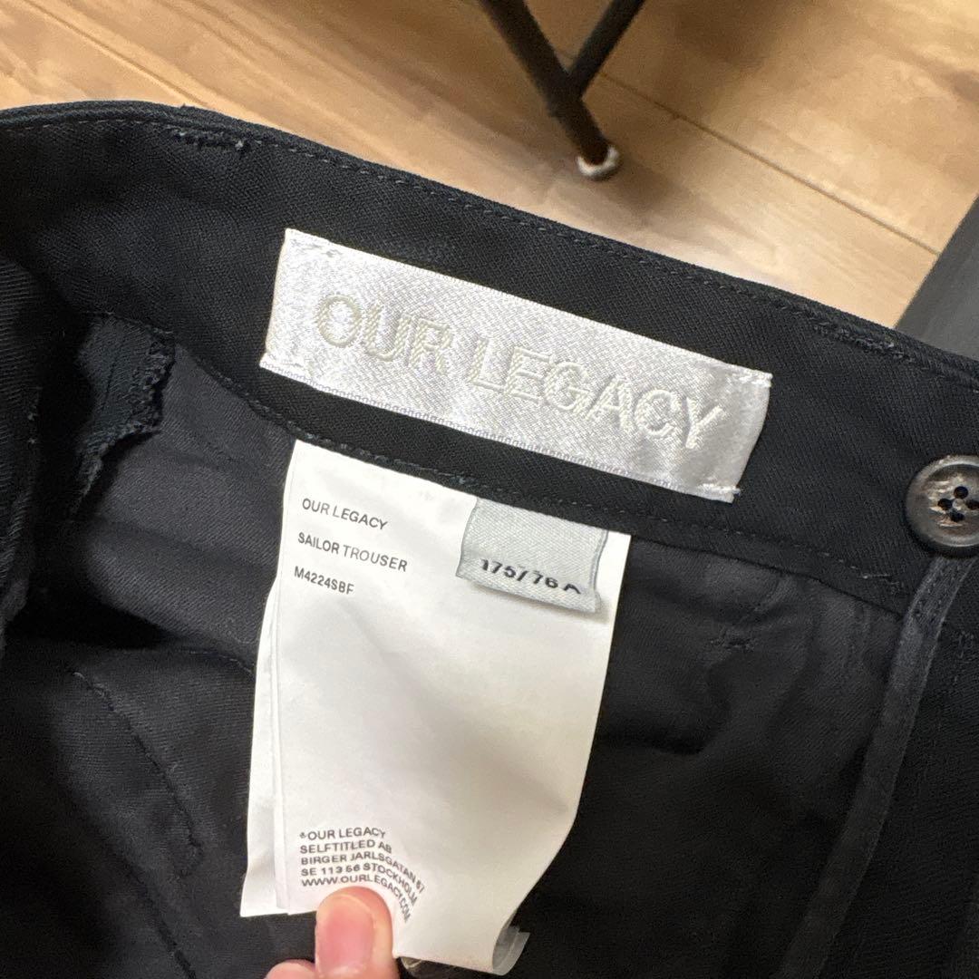 【定価61000】our legacy セーラーパンツ ブラック 44