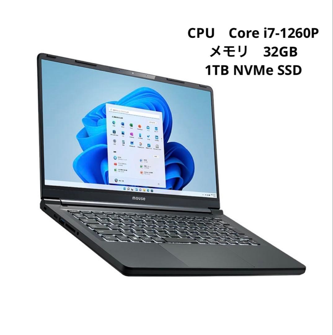 その他ノートPC本体 mouse F4-I7I01OB-A /Core i7/32GB/1TB SSD