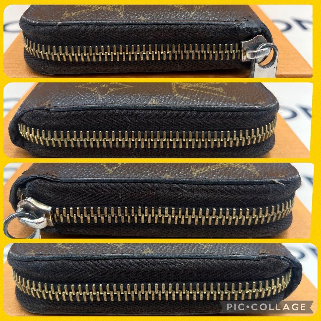 【美品】ルイヴィトン モノグラム ジッピーウォレット ブラウン