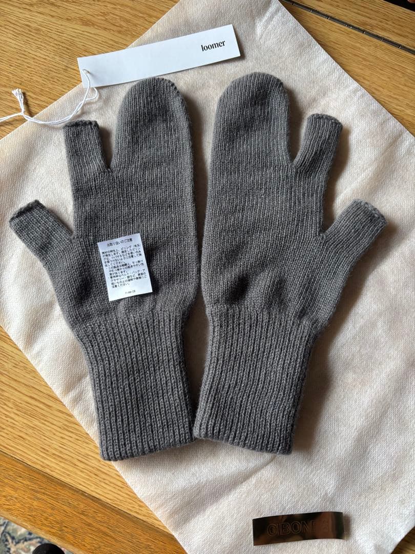 ⚫️専用⚫️ loomer カシミヤ　手袋　グレー　美品