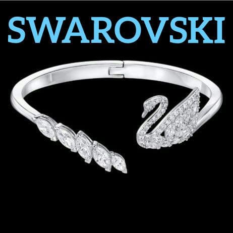 SWAROVSKI　Swan Lake バングル　Mサイズ