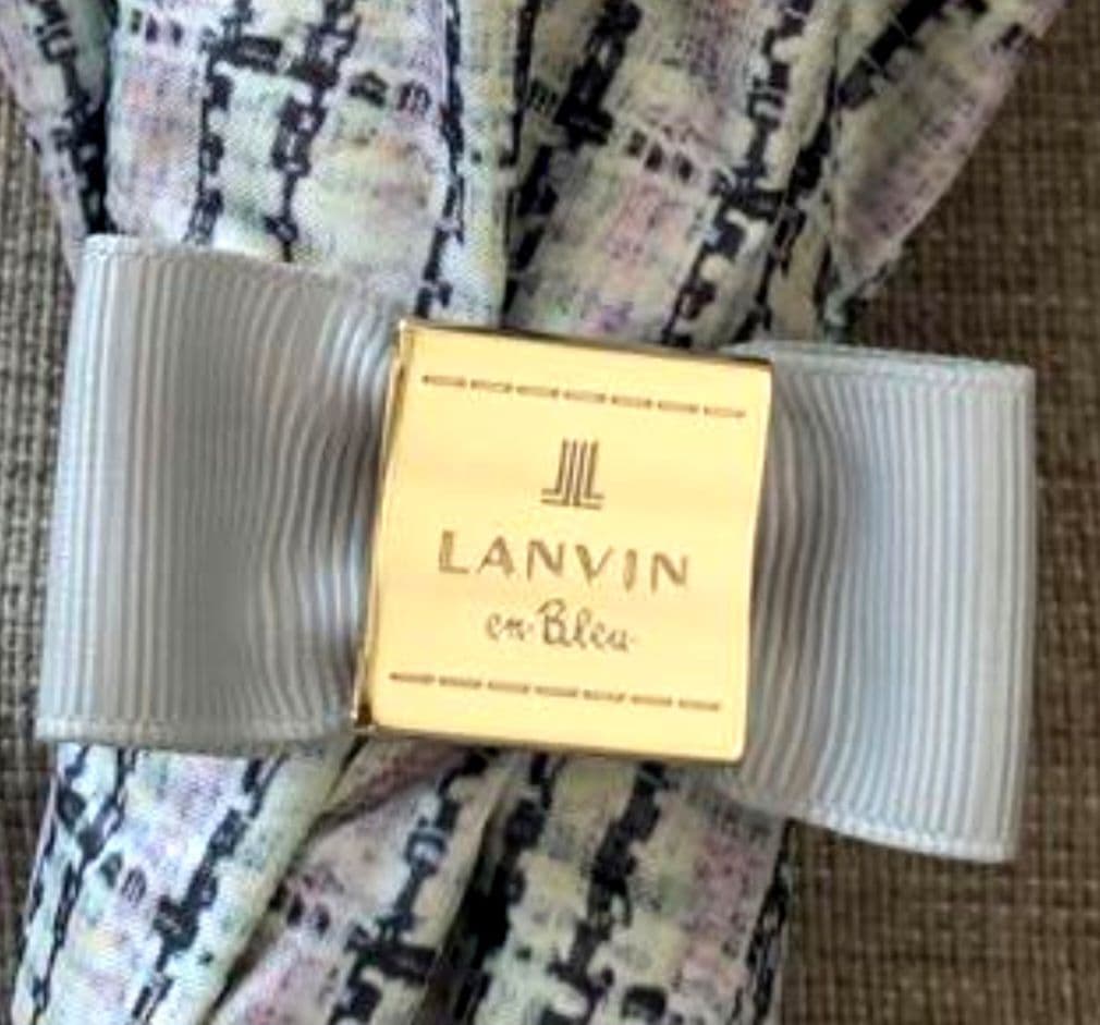 ◆タグ有新品未使用【ランバンオンブルー】晴雨兼用傘・ 日傘・遮光 遮熱 UV楽折