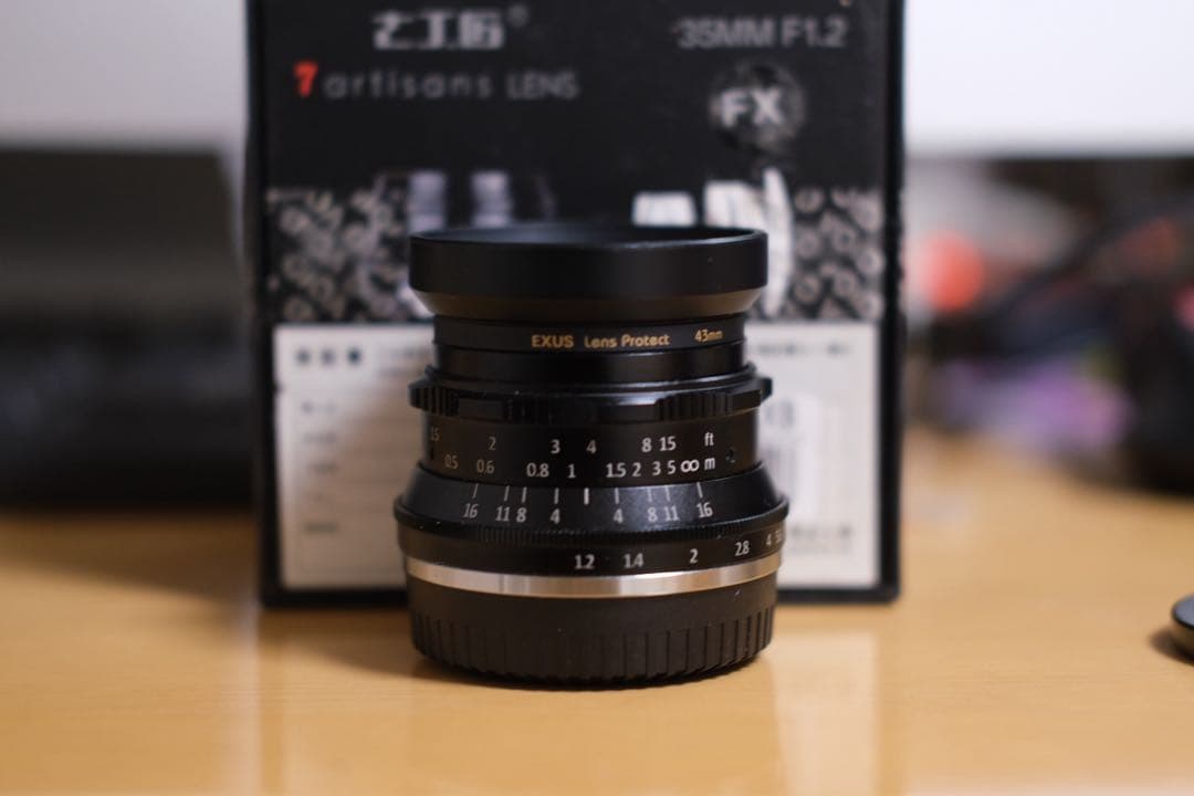 7artisans 35mm F1.2 単焦点レンズ レンズカバー付き