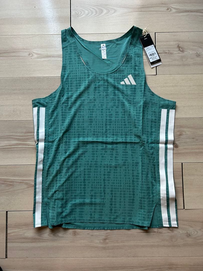 adidas adizeroシングレット　L