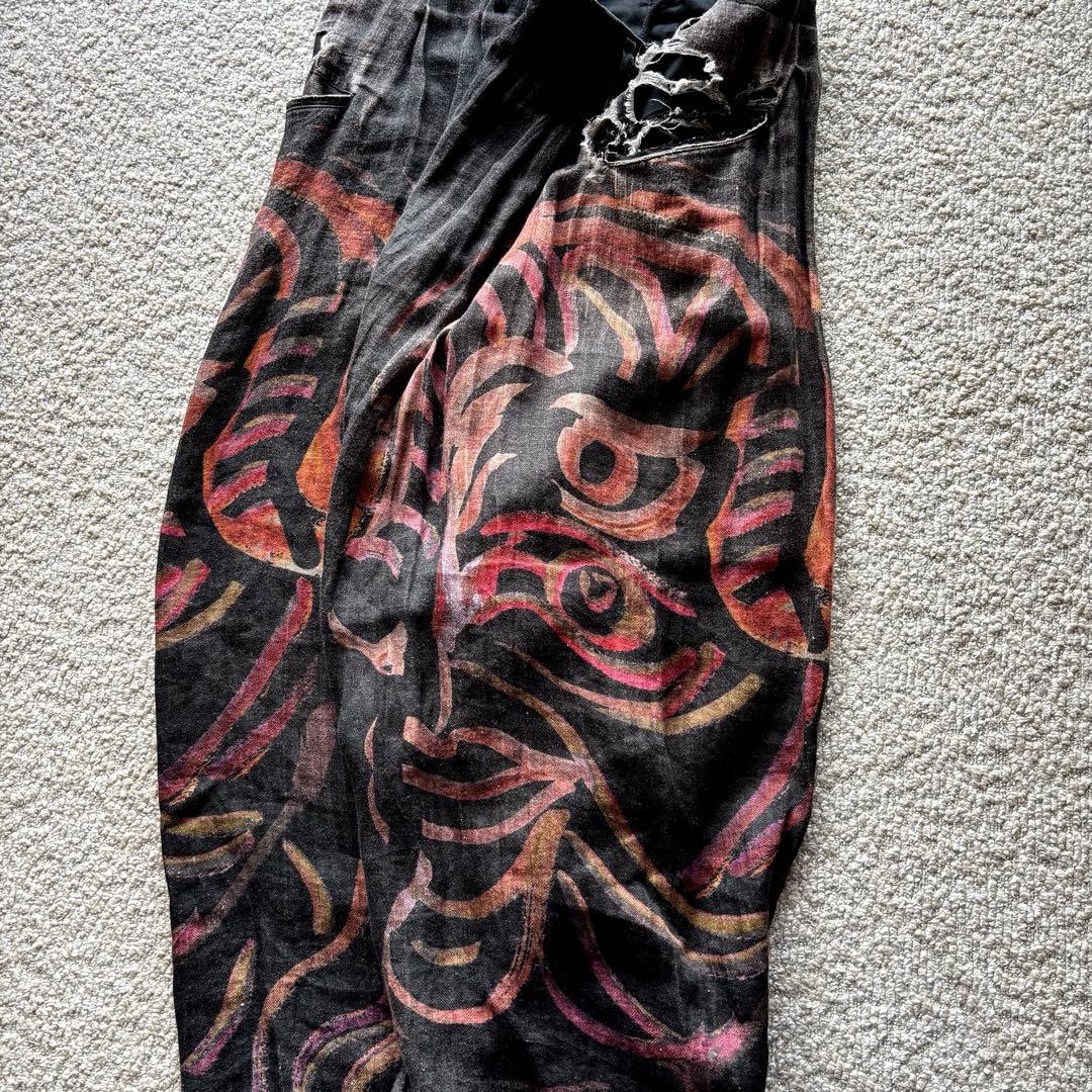 【18AW】 Yohji Yamamoto リネン　ワイドパンツ　archive