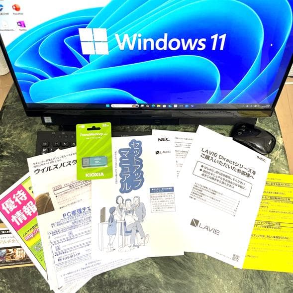 NEC LAVIE DA 23.8型ワイド、Windows11、Office付き