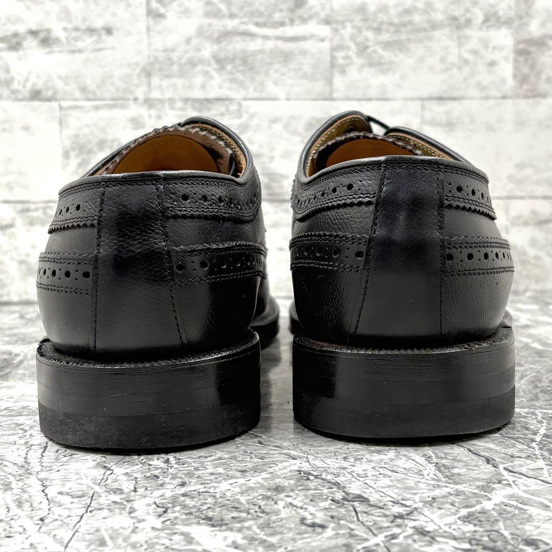 美品 リーガルインペリアルグレード ドレスシューズ25 ブラック ウィングチップ