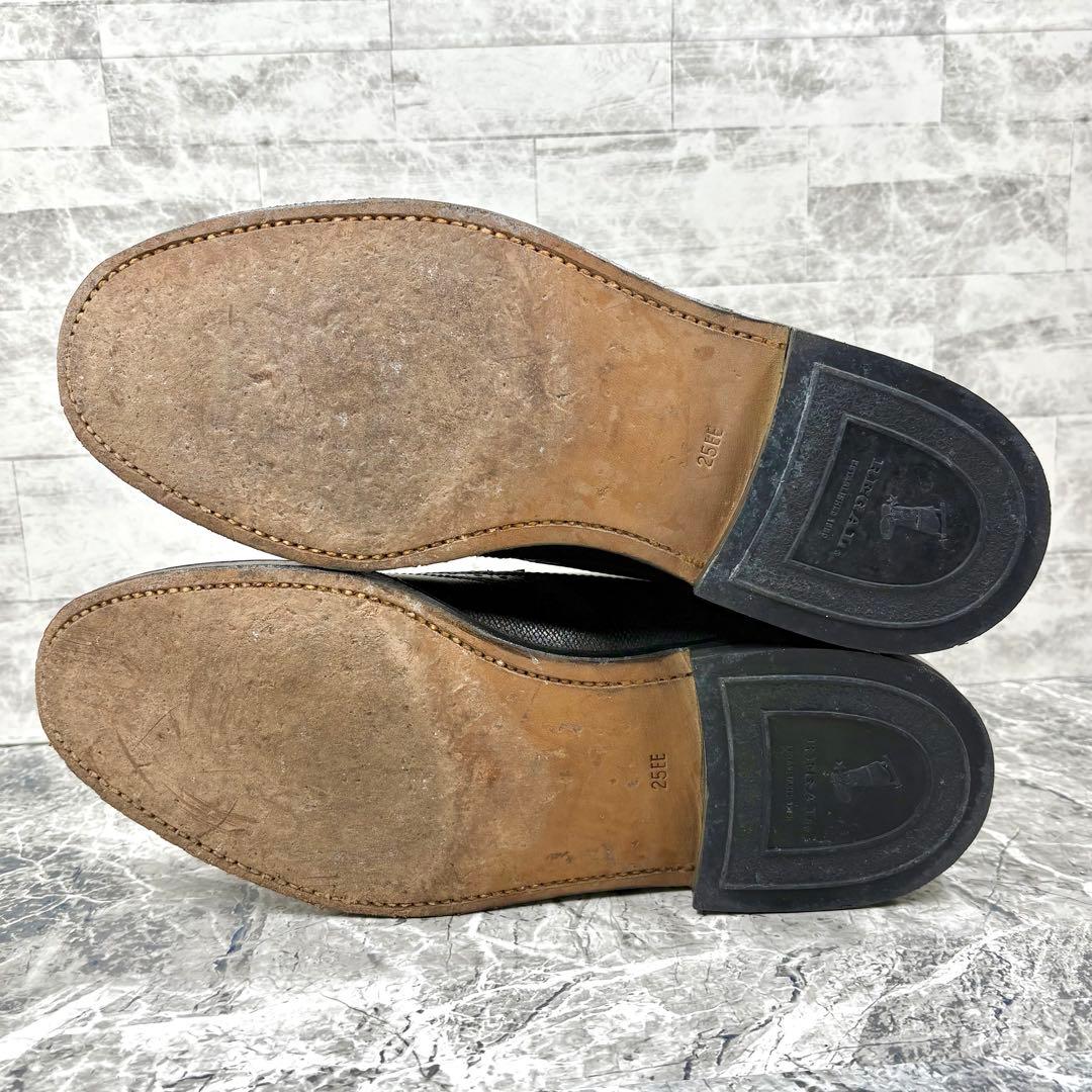 美品 リーガルインペリアルグレード ドレスシューズ25 ブラック ウィングチップ