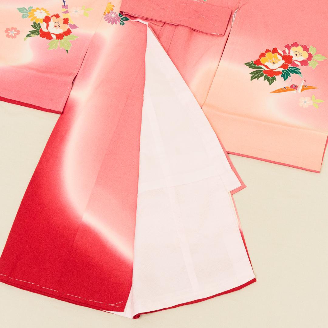 take新品最高級正絹産着京友禅手描き美術祝い四季花毬鼓古典上品遊び道具文