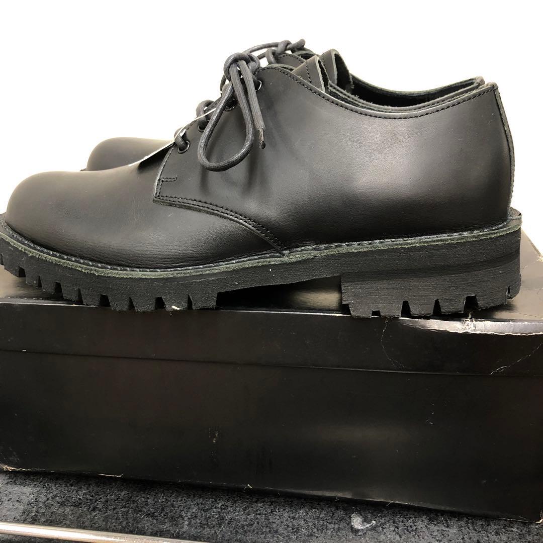 ヨージヤマモト　y's for men ブラックレザープレーントゥ　未使用品