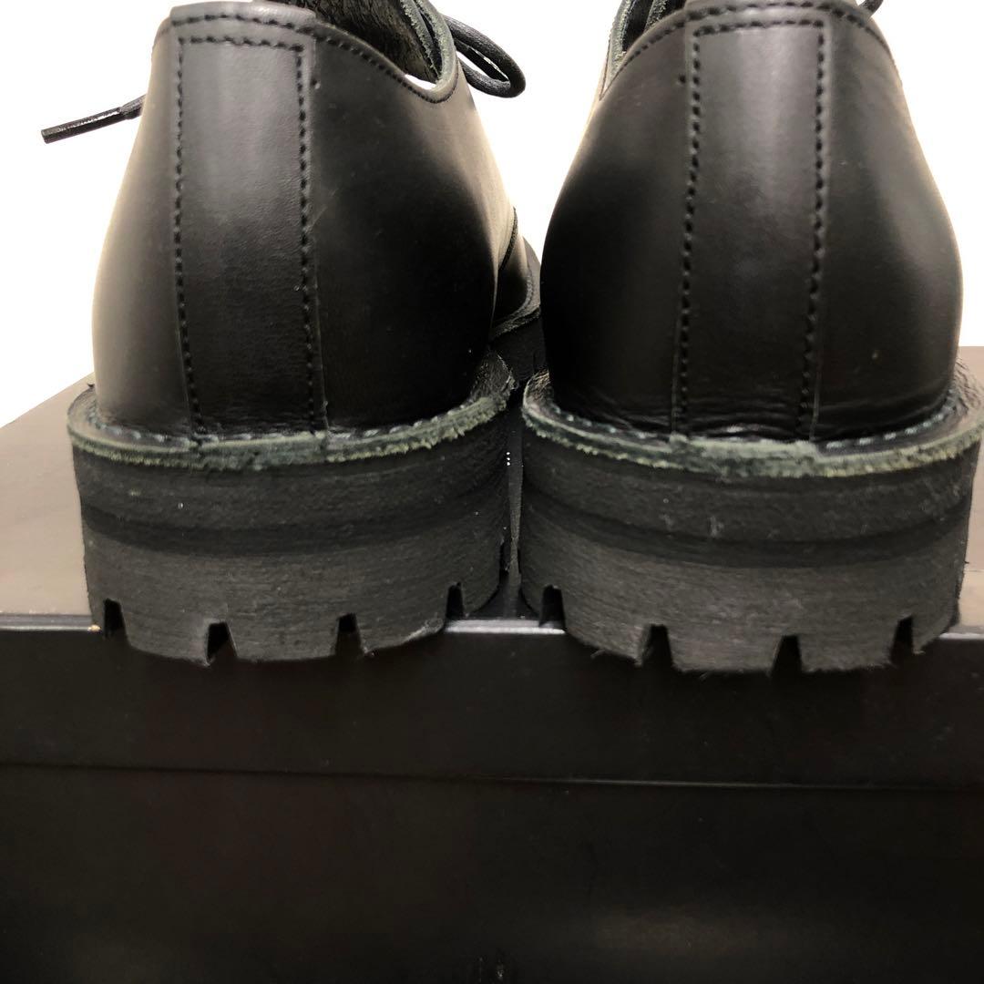 ヨージヤマモト　y's for men ブラックレザープレーントゥ　未使用品