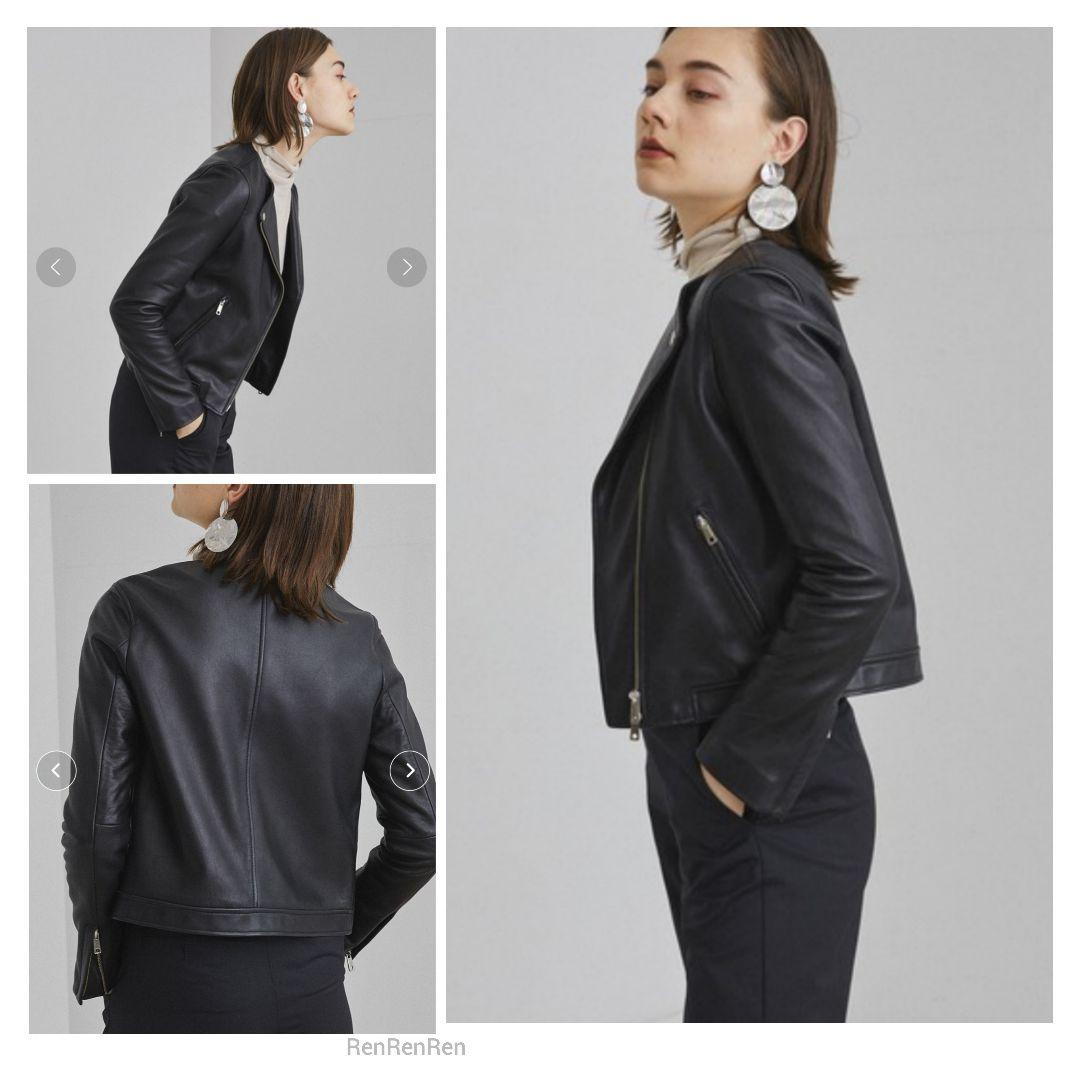 ぴたろさまリクエスト ★UNITED TOKYO ラムレザーセミダブルライダース