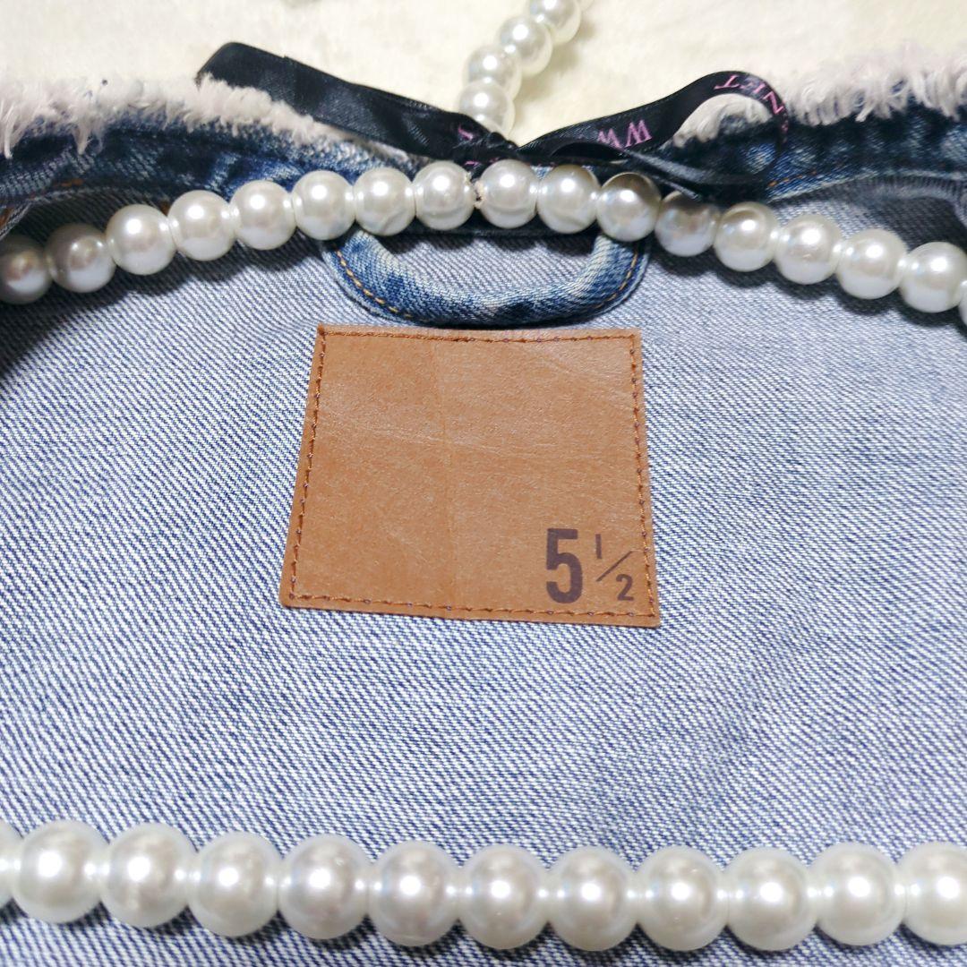 スピック&スパン【5 1/2】2ND-LINE CROP DENIM ジャケット