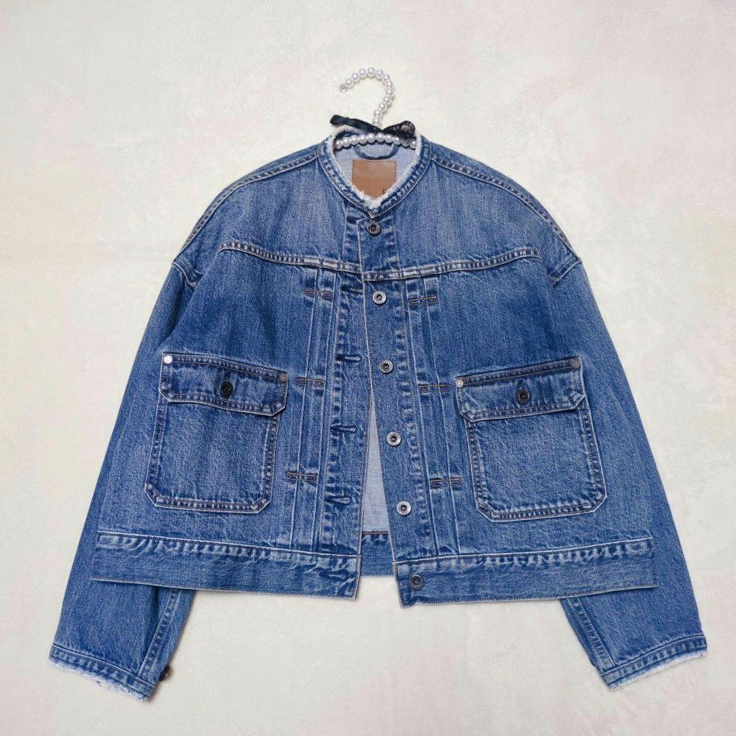 スピック&スパン【5 1/2】2ND-LINE CROP DENIM ジャケット