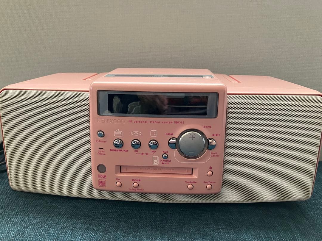 ケンウッド CD・MD・ラジオステレオシステム MDX-L1 ピンク