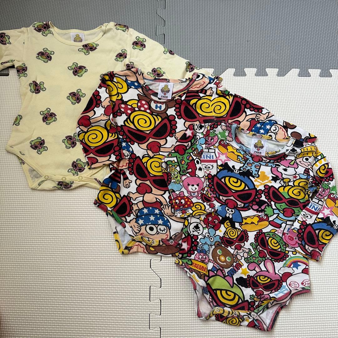 値下げ不可 ヒスミニ 足なし長袖ロンパース 3点セット