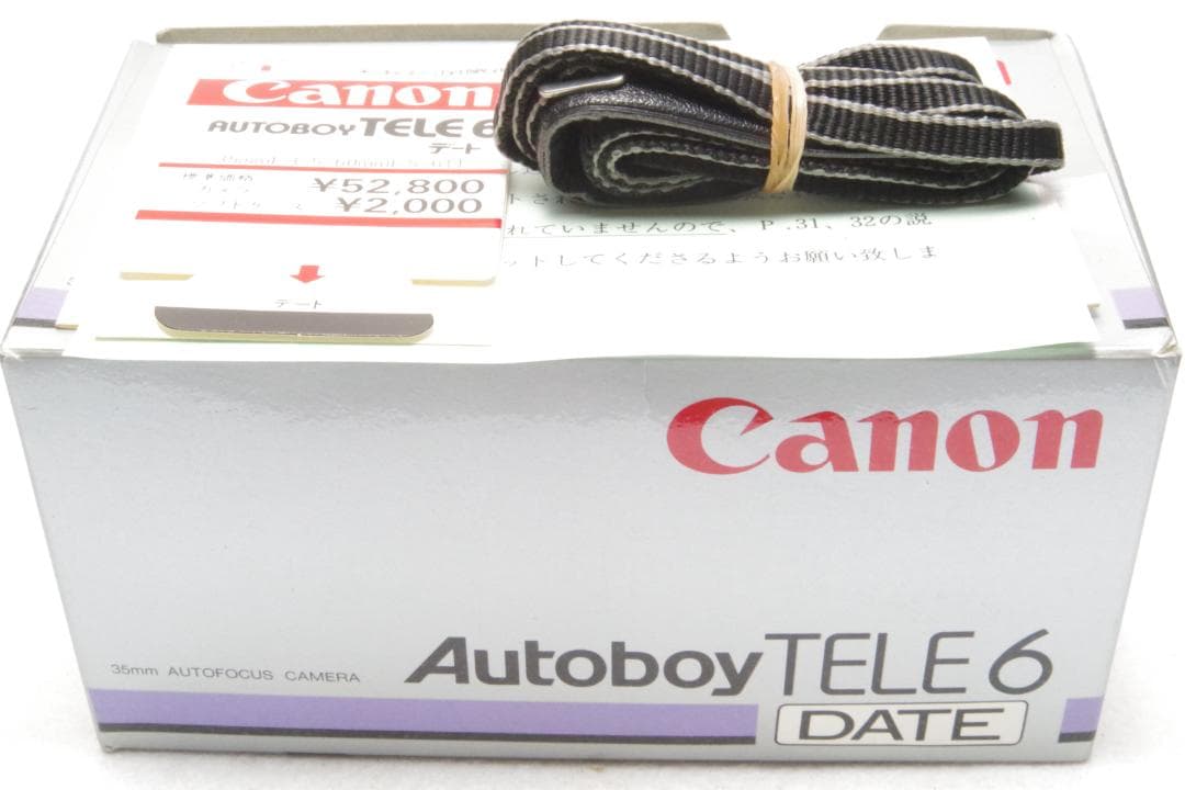 キャノン Autoboy TELE 6 DATE 元箱 国際保証書 動確 美品+