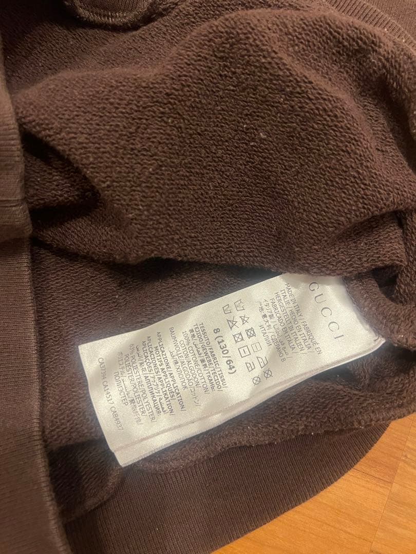 GUCCI 猫刺繍トレーナー　グッチチルドレンズ　美品　サイズ8a 130cm