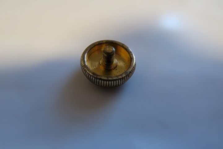 Bachバック　トランペット　純正ピストンボタン　赤メノウ　金メッキ　G