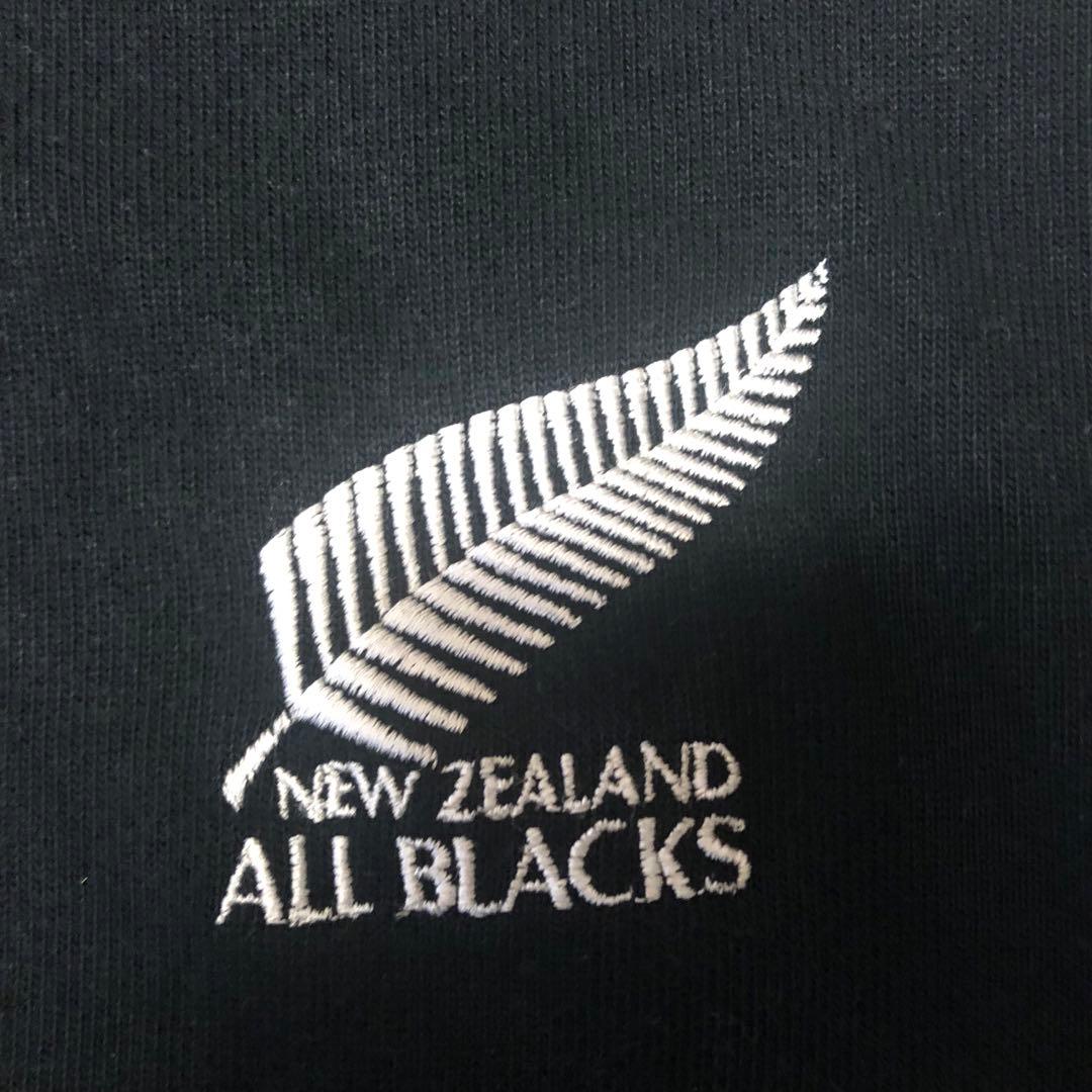 90s CANTERBURY カンタベリー オールブラックス ラガーシャツ M