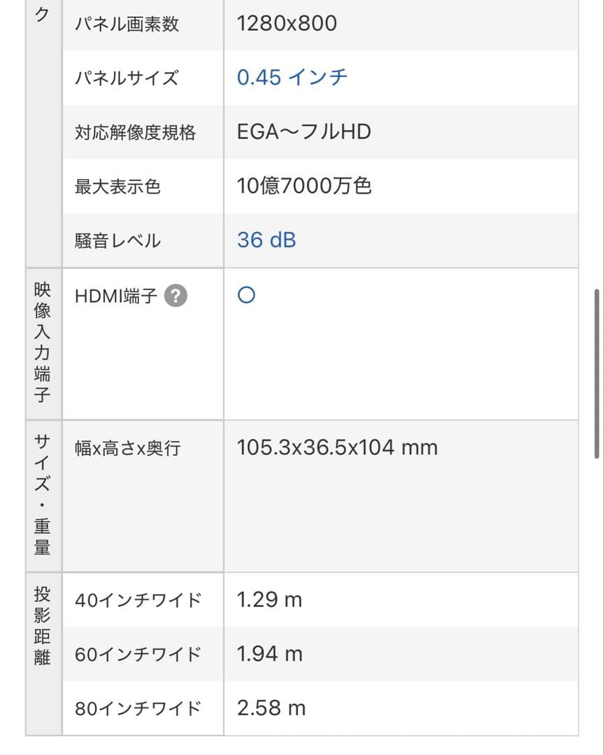 Dell M115HD プロジェクター　訳アリ