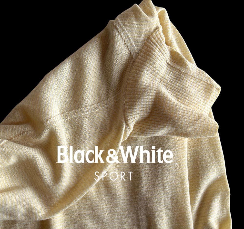 新品タグ付ブラック＆ホワイトゴルフ定価6.1万カシミヤ100％ハイネックニット