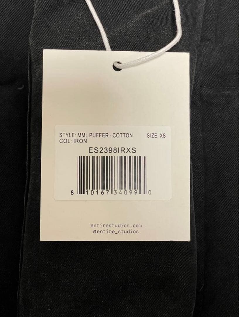 最終値下げ！ 新品 entire studios パファー ダウンジャケット