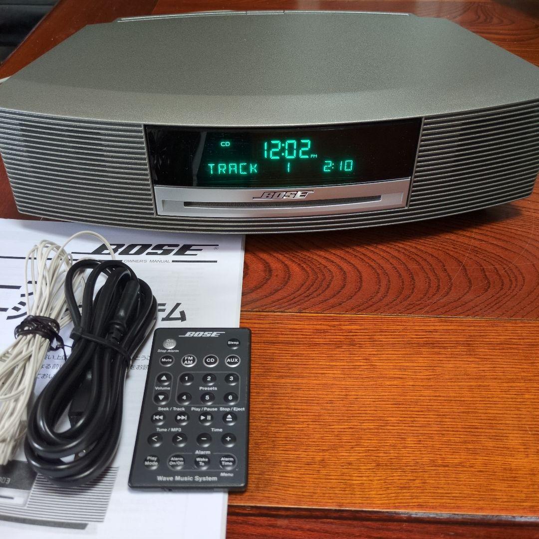 BOSE Wave Music System完動品純正リモコンコードアンテナ取説