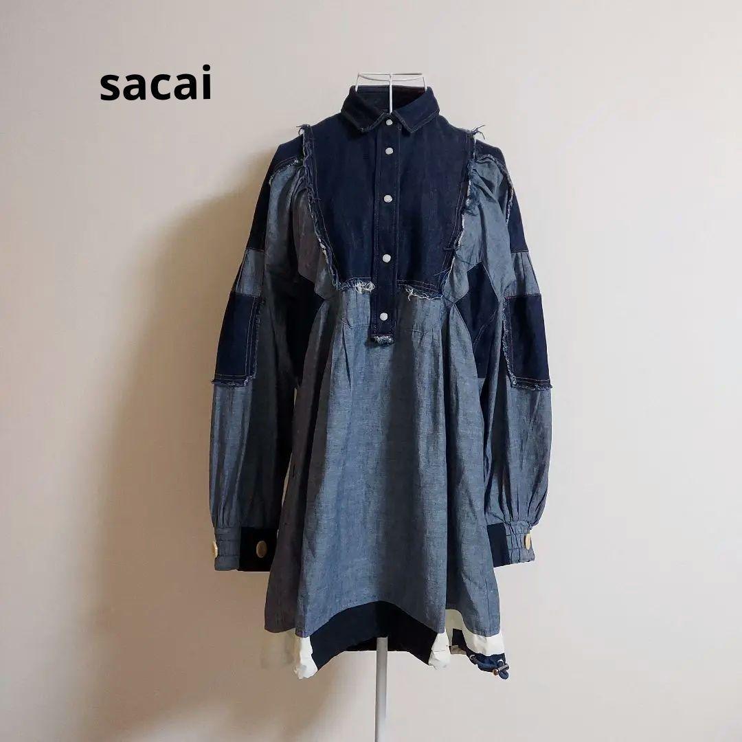 sacai　サカイ　バルーンスリーブ　長袖　チュニック　コットン